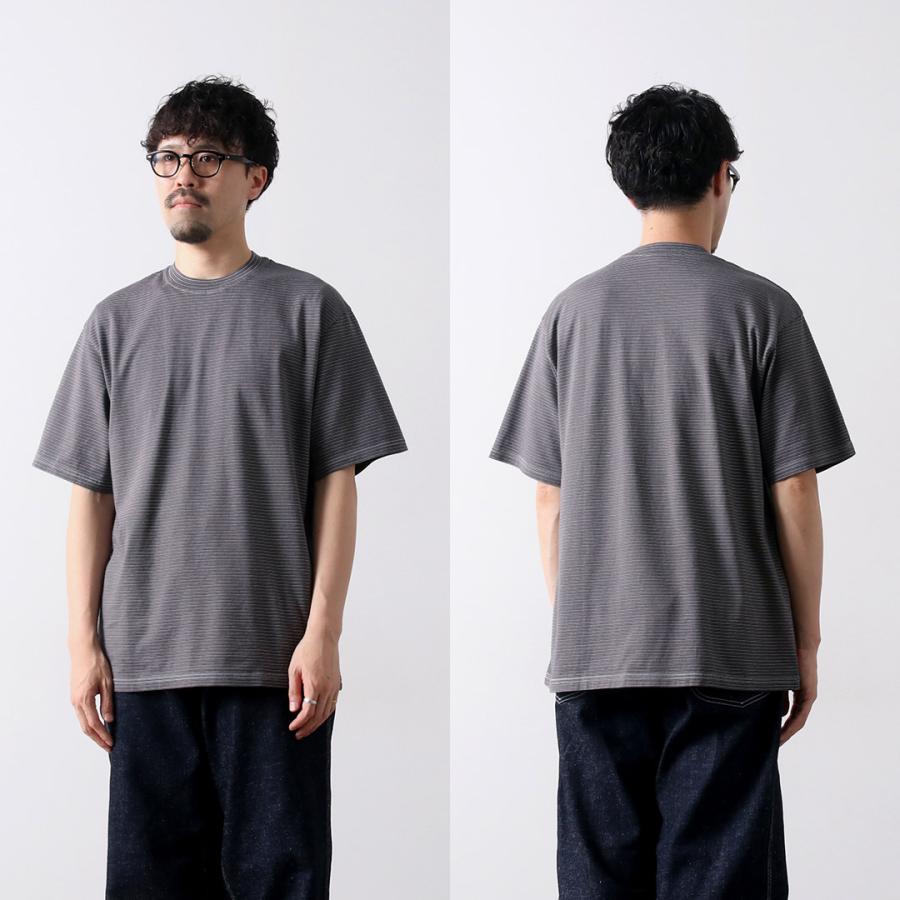 YONETOMI NEW BASIC（ヨネトミニューベーシック） ガーメントダイ ボーダーTシャツ / メンズ レディース ユニセックス トップス | Yonetomi NEW BASIC | 14