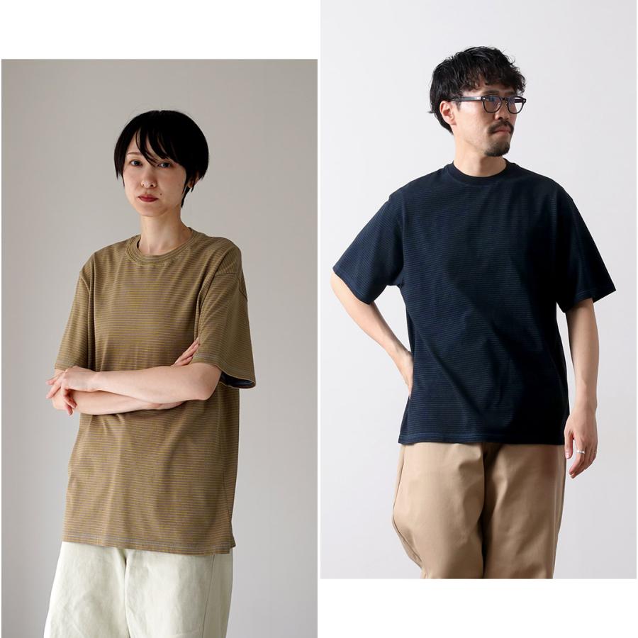 YONETOMI NEW BASIC（ヨネトミニューベーシック） ガーメントダイ ボーダーTシャツ / メンズ レディース ユニセックス トップス | Yonetomi NEW BASIC | 16