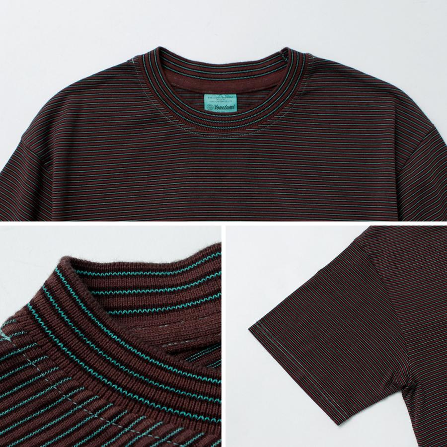 YONETOMI NEW BASIC（ヨネトミニューベーシック） ガーメントダイ ボーダーTシャツ / メンズ レディース ユニセックス トップス | Yonetomi NEW BASIC | 17