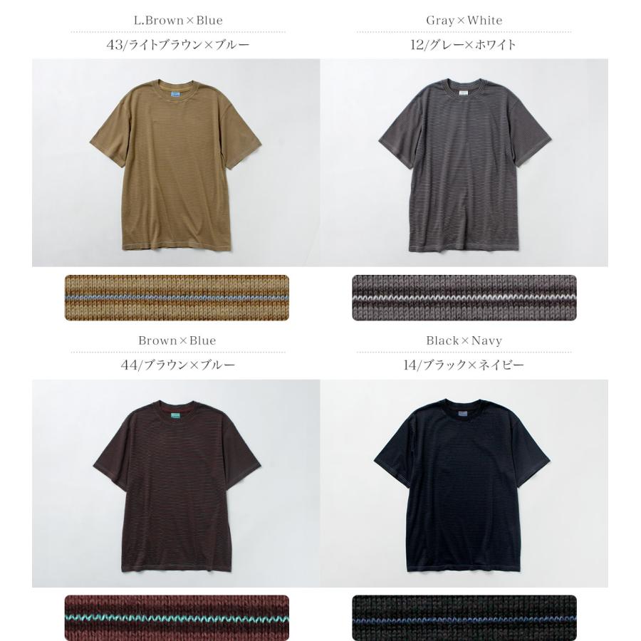 YONETOMI NEW BASIC（ヨネトミニューベーシック） ガーメントダイ ボーダーTシャツ / メンズ レディース ユニセックス トップス | Yonetomi NEW BASIC | 05