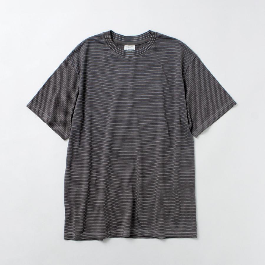YONETOMI NEW BASIC（ヨネトミニューベーシック） ガーメントダイ ボーダーTシャツ / メンズ レディース ユニセックス トップス | Yonetomi NEW BASIC | 06