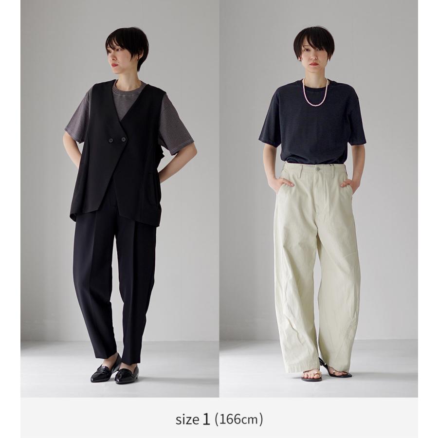 YONETOMI NEW BASIC（ヨネトミニューベーシック） ガーメントダイ ボーダーTシャツ / メンズ レディース ユニセックス トップス | Yonetomi NEW BASIC | 08