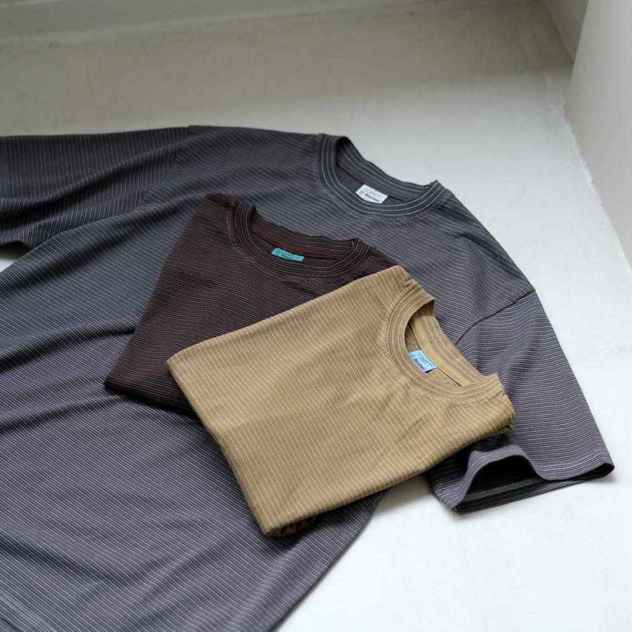 YONETOMI NEW BASIC（ヨネトミニューベーシック） ガーメントダイ ボーダーTシャツ / メンズ レディース ユニセックス トップス | Yonetomi NEW BASIC | 09