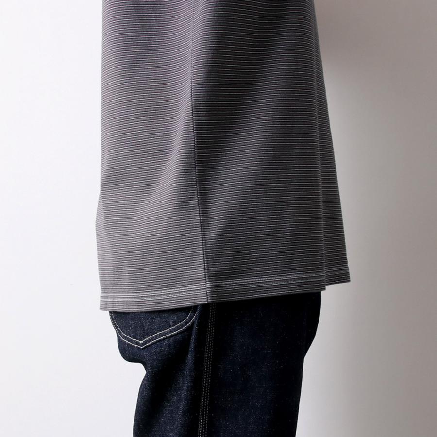 YONETOMI NEW BASIC（ヨネトミニューベーシック） ガーメントダイ ボーダーTシャツ / メンズ レディース ユニセックス トップス | Yonetomi NEW BASIC | 13