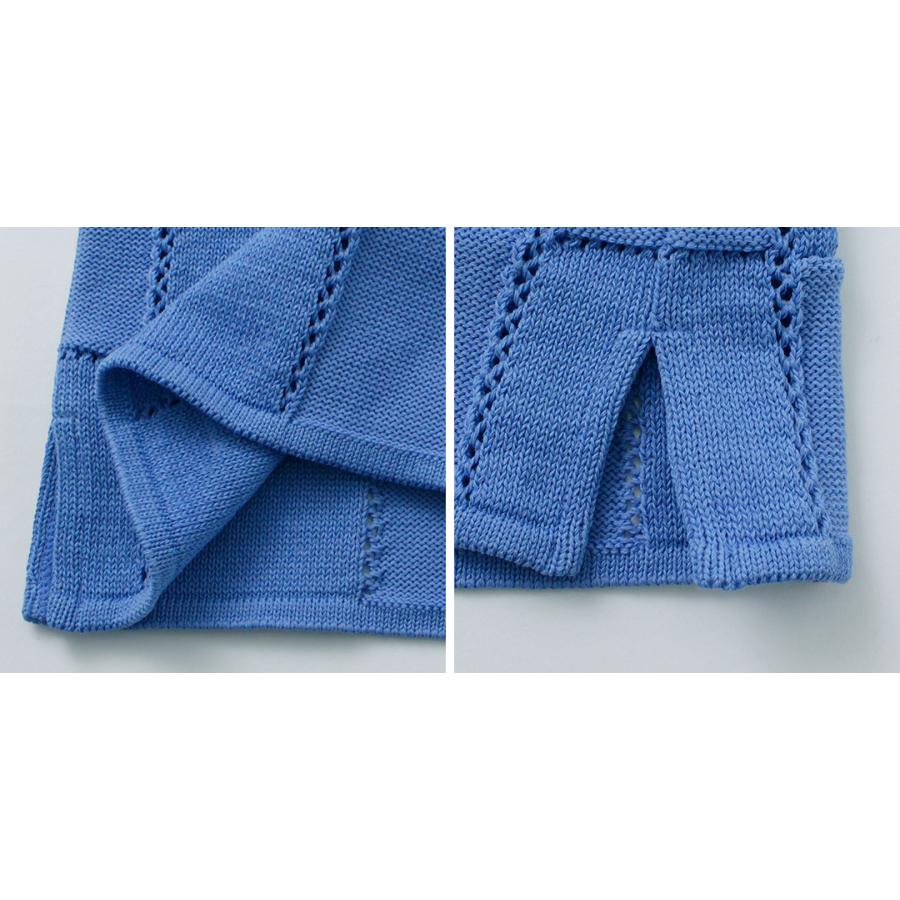 COOHEM コーヘン リンクス チェック ニット ポロシャツ プルオーバー COOHEM コーヘン LINKS CHECK KNIT PULLOVER ECRU リンクス チェック