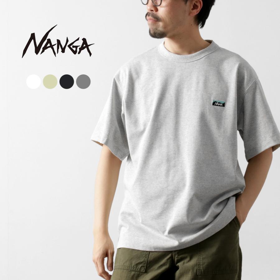 NANGA（ナンガ） エコハイブリッド ボックスロゴ エンブロイダリー Tシャツ / メンズ トップス 半袖 ロゴ | NANGA