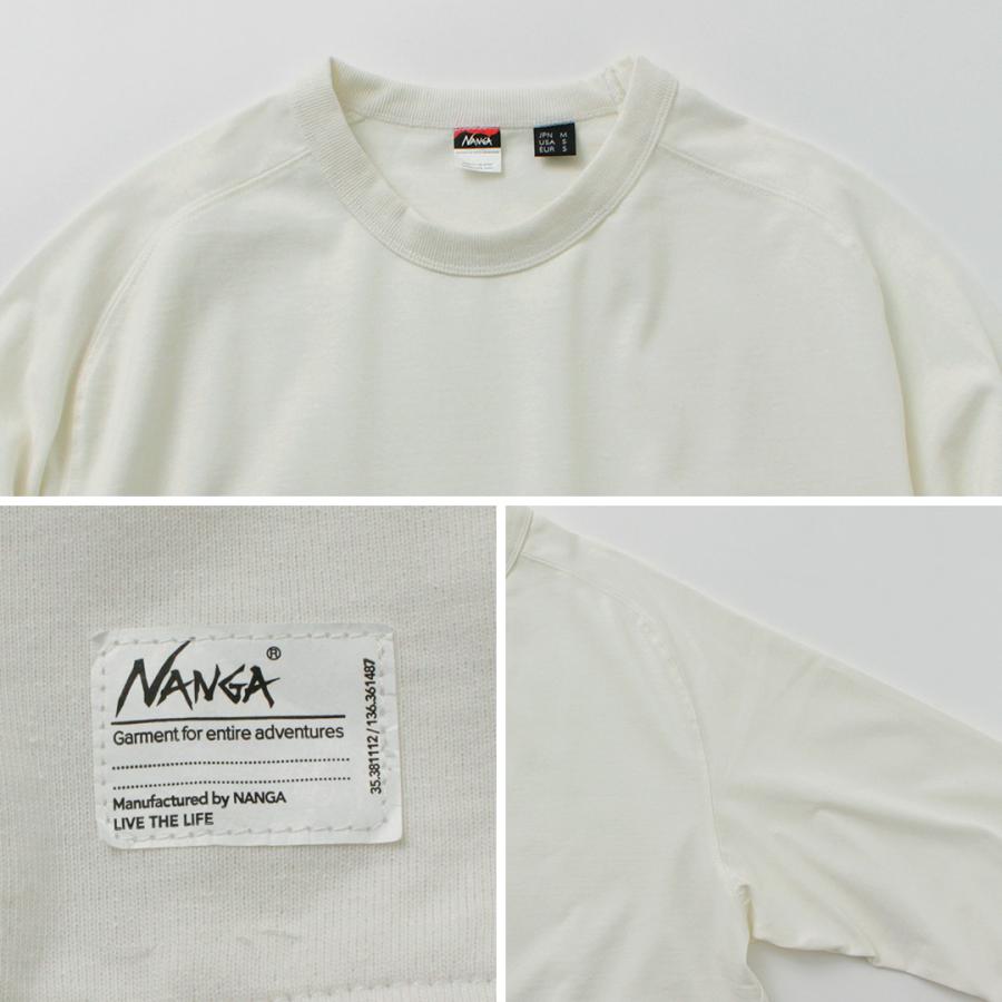 NANGA（ナンガ） エコハイブリッド オーバーサイズ ロングスリーブTシャツ / メンズ 長袖 ロンT ポケット ドローコード | NANGA | 16