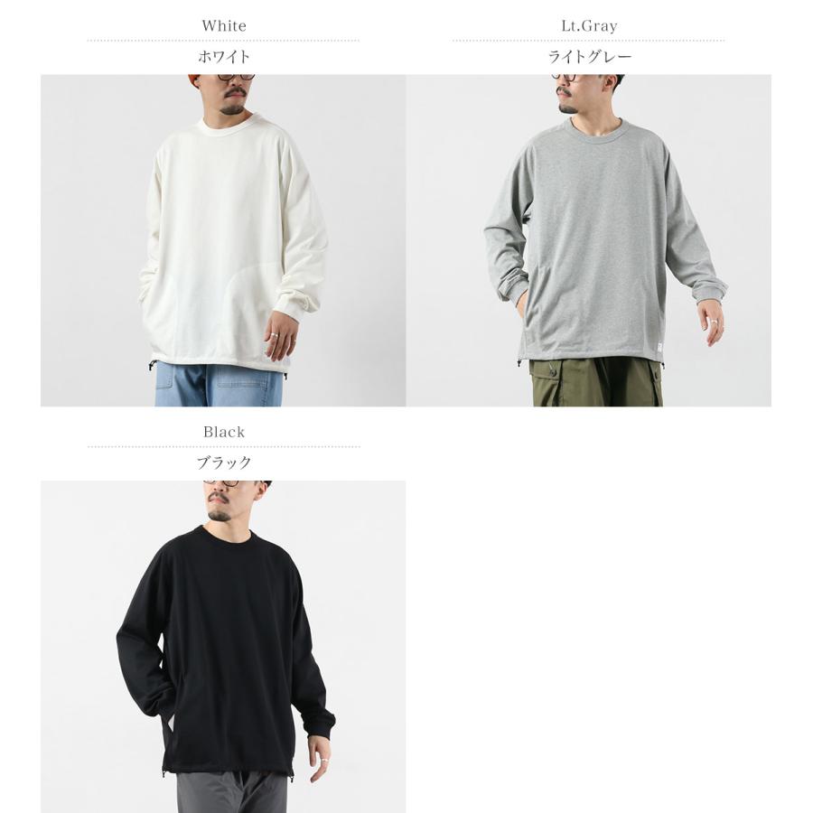 NANGA（ナンガ） エコハイブリッド オーバーサイズ ロングスリーブTシャツ / メンズ 長袖 ロンT ポケット ドローコード | NANGA | 04