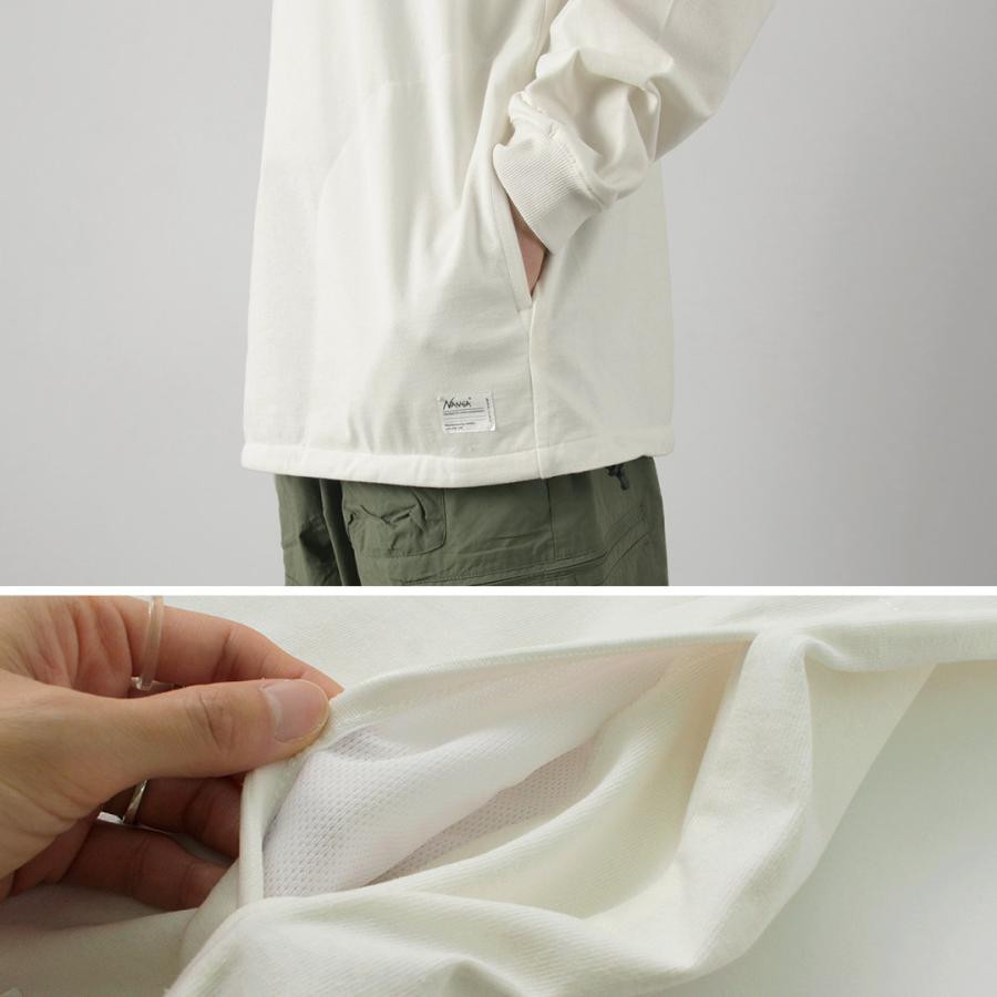 NANGA（ナンガ） エコハイブリッド オーバーサイズ ロングスリーブTシャツ / メンズ 長袖 ロンT ポケット ドローコード | NANGA | 11