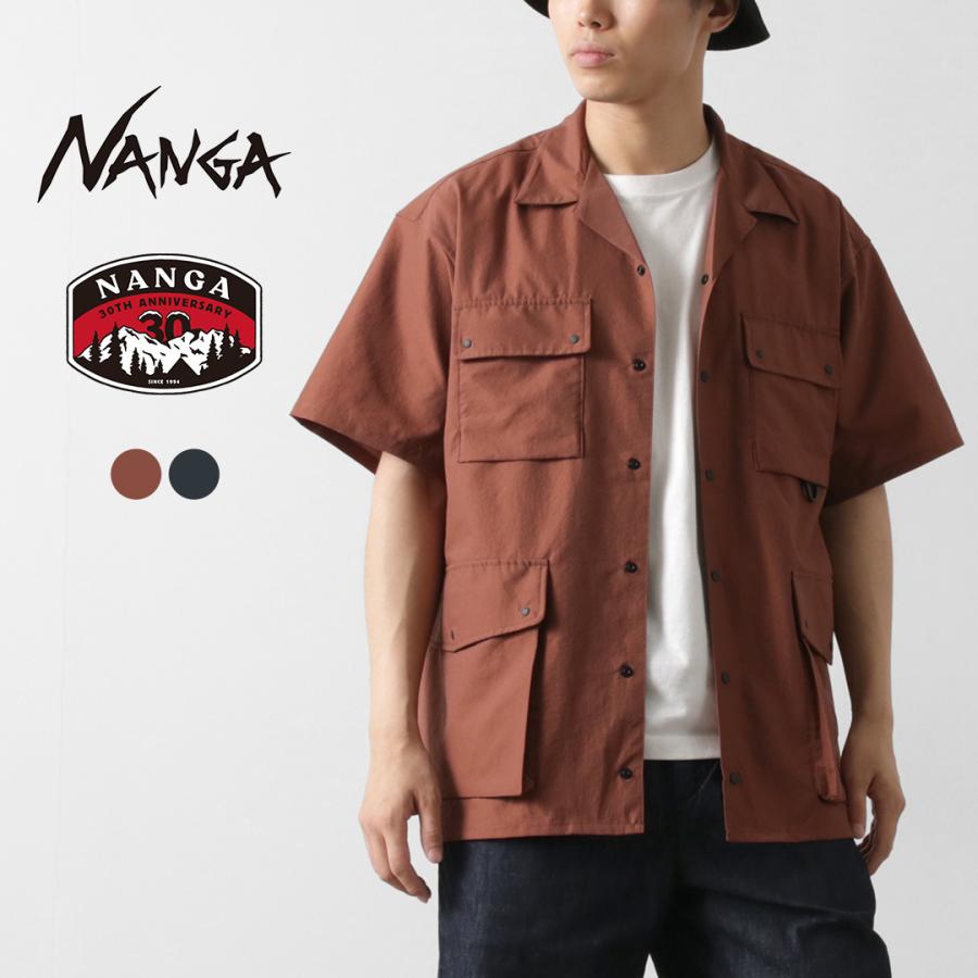 NANGA（ナンガ） ドットエア ユーティリティー ポケット ショートスリーブシャツ / メンズ 半袖 通気性 吸汗 速乾 伸縮 | NANGA