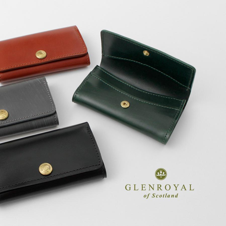 【正規品】GLENROYAL（グレンロイヤル） スリム ビジネスカードホルダー 名刺入れ / メンズ カードケース 本革 | GLENROYAL