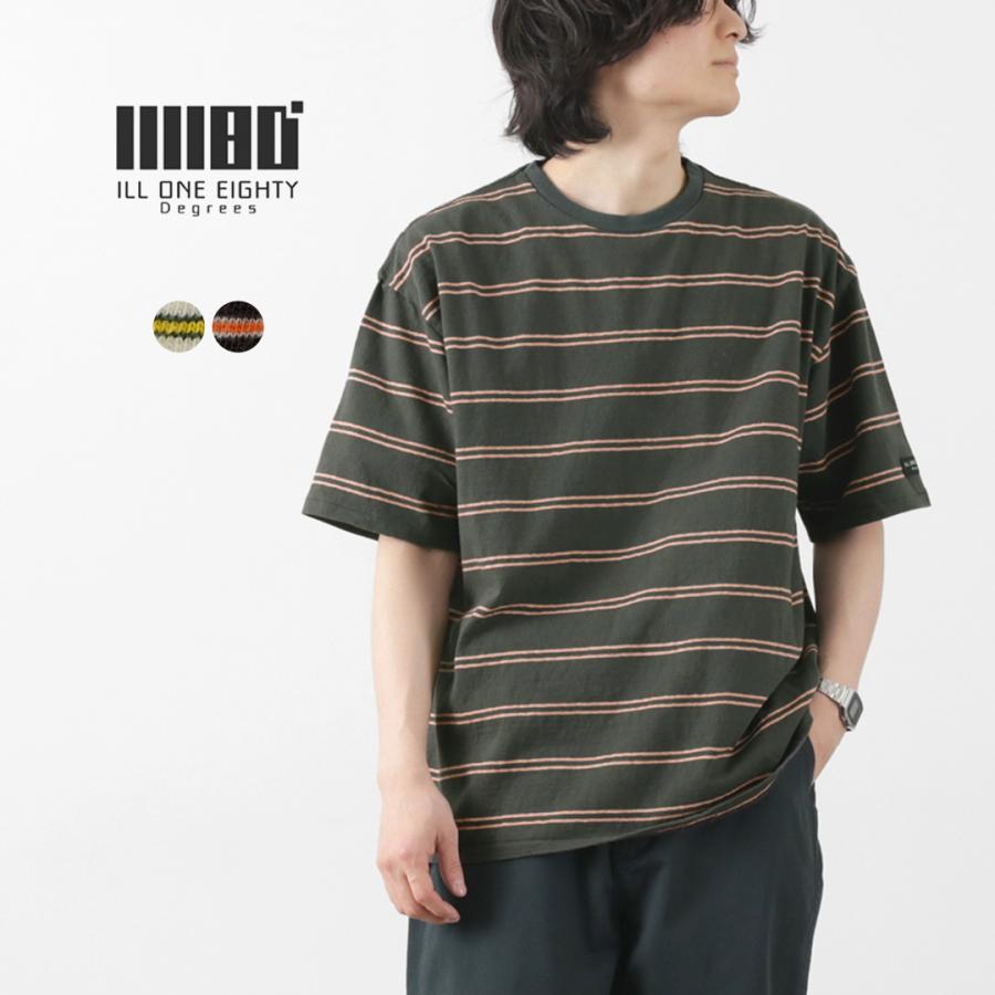 ILL ONE EIGHTY（イルワンエイティー） レトロ ボーダーTシャツ / メンズ レディース ユニセックス 半袖 綿100 日本製 | ILL ONE EIGHTY