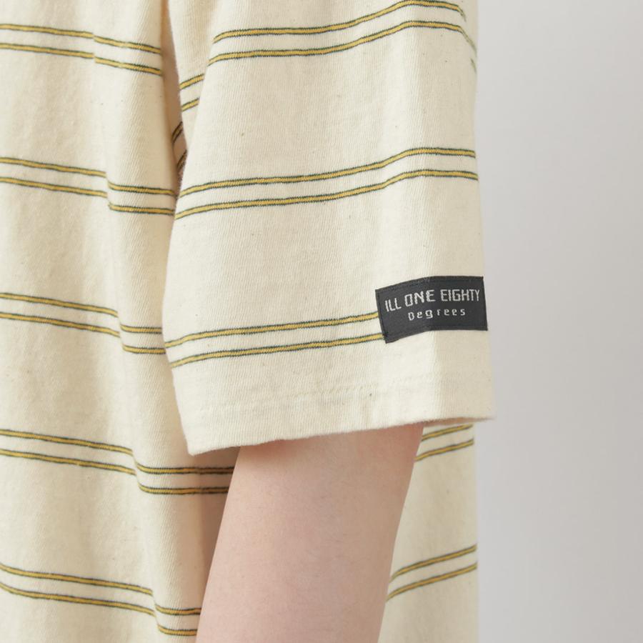 ILL ONE EIGHTY（イルワンエイティー） レトロ ボーダーTシャツ / メンズ レディース ユニセックス 半袖 綿100 日本製 | ILL ONE EIGHTY | 10