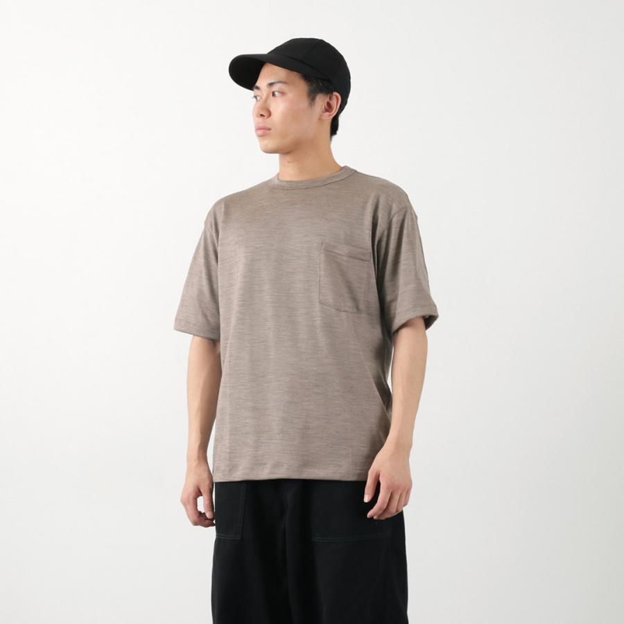 BURLAP OUTFITTER（バーラップアウトフィッター） ショートスリーブ メリノウール ポケットTシャツ / メンズ 半袖 速乾 抗菌 | BURLAP OUTFITTER | 13