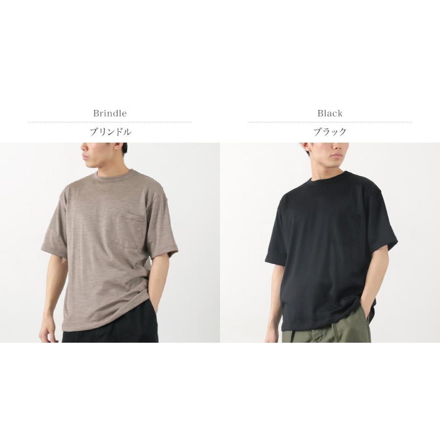 BURLAP OUTFITTER（バーラップアウトフィッター） ショートスリーブ メリノウール ポケットTシャツ / メンズ 半袖 速乾 抗菌 | BURLAP OUTFITTER | 03