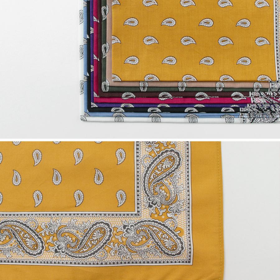 GLARNER TUECHLI（グラルナーチューヒリ） コットン ペイズリー バンダナ / メンズ レディース ハンカチ | GLARNER TUECHLI | 17