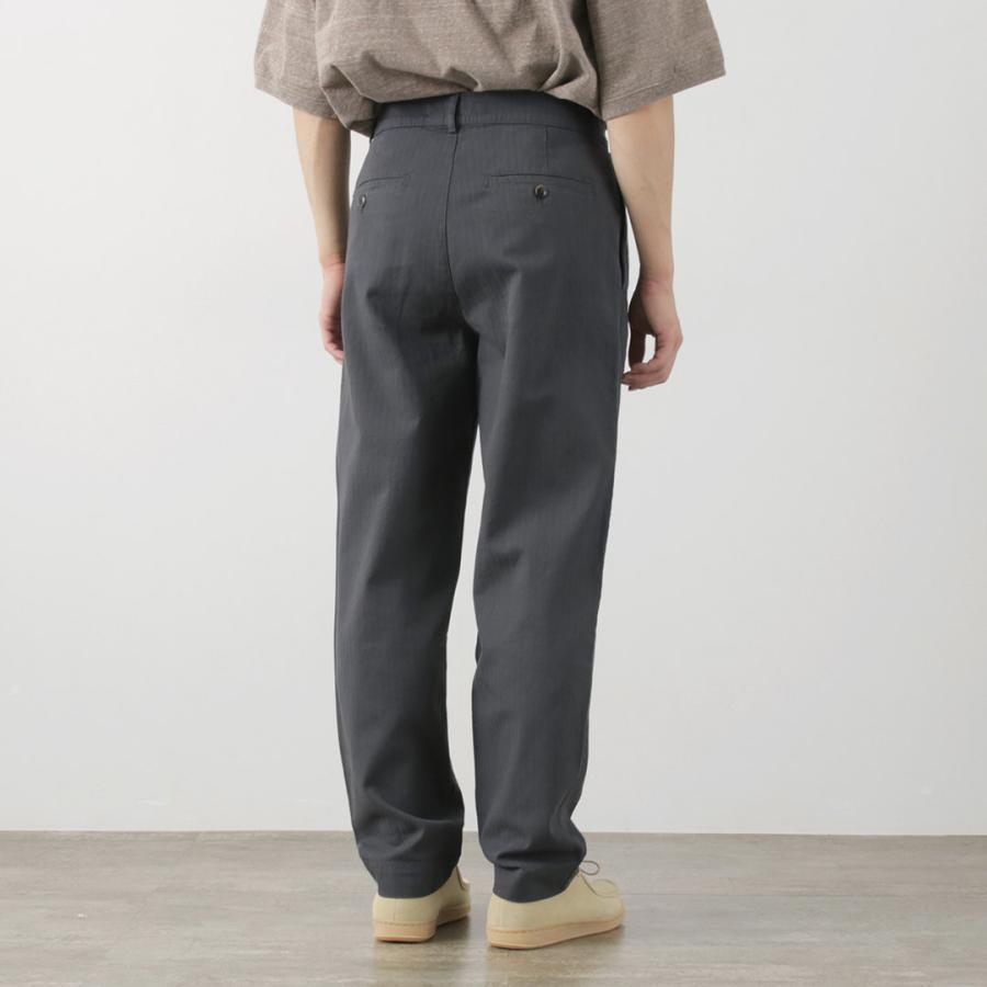 PARAGES（パハージ） ダブルプリーツパンツ コットン / メンズ ヘリンボーン チノパン トラウザー DOUBLE PLEATS PANTS COTTON | parages | 12