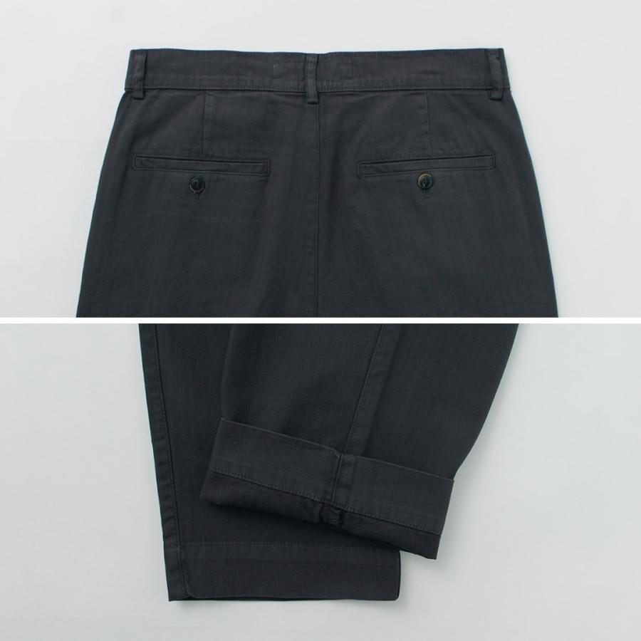 PARAGES（パハージ） ダブルプリーツパンツ コットン / メンズ ヘリンボーン チノパン トラウザー DOUBLE PLEATS PANTS COTTON | parages | 14