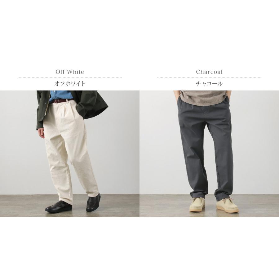 PARAGES（パハージ） ダブルプリーツパンツ コットン / メンズ ヘリンボーン チノパン トラウザー DOUBLE PLEATS PANTS COTTON | parages | 03