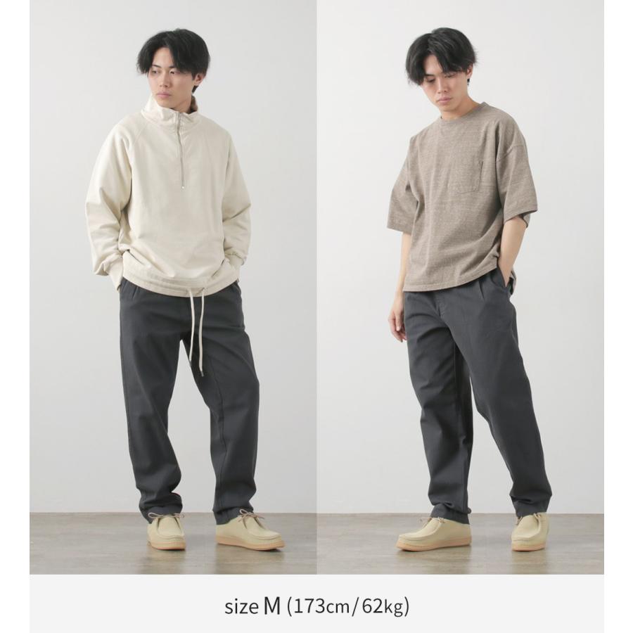 PARAGES（パハージ） ダブルプリーツパンツ コットン / メンズ ヘリンボーン チノパン トラウザー DOUBLE PLEATS PANTS COTTON | parages | 05