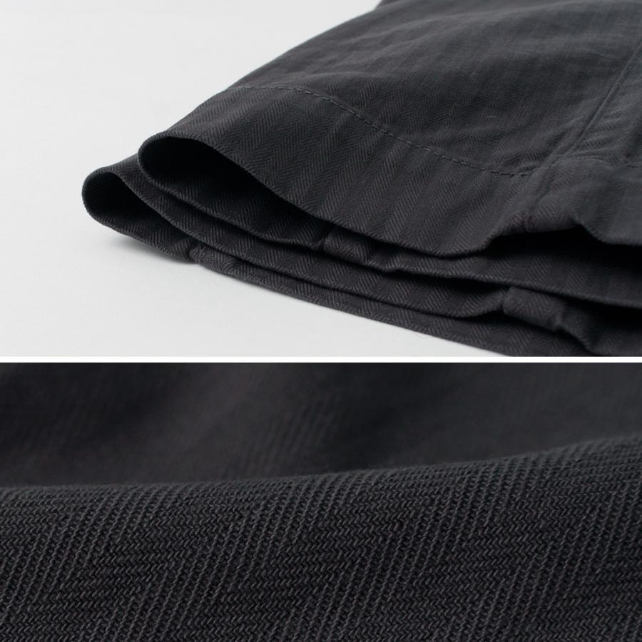 PARAGES（パハージ） ダブルプリーツパンツ コットン / メンズ ヘリンボーン チノパン トラウザー DOUBLE PLEATS PANTS COTTON | parages | 07