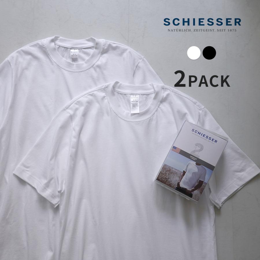 Schiesser シーサー アメリカン クルーネック 2パックTシャツ メンズ クルーネック 半袖 無地 2枚1組 ROCOCO Yahoo 店 - 通販 - Yahoo ショッピング