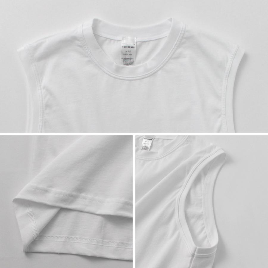 SCHIESSER（シーサー） アメリカン ノースリーブ 2パックTシャツ / メンズ トップス クルーネック 無地 2枚1組 | Schiesser | 11