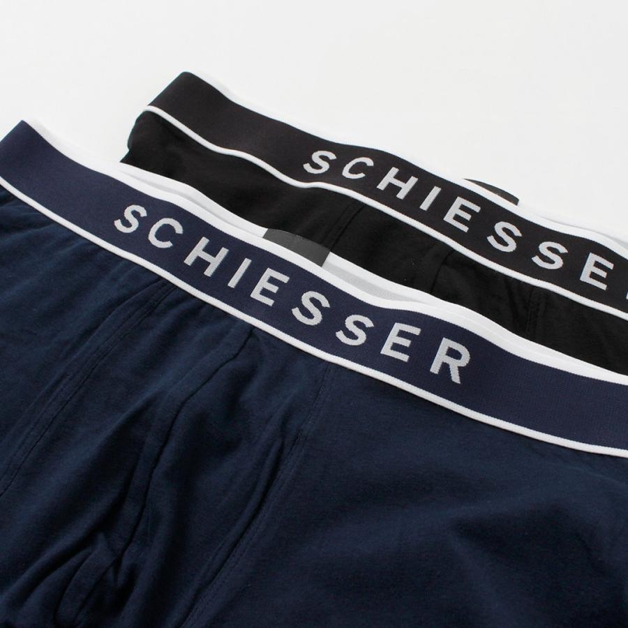 SCHIESSER（シーサー） ロゴ ボクサーパンツ / メンズ アンダーウェア 下着 無地 ストレッチ 3枚1組 | Schiesser | 06
