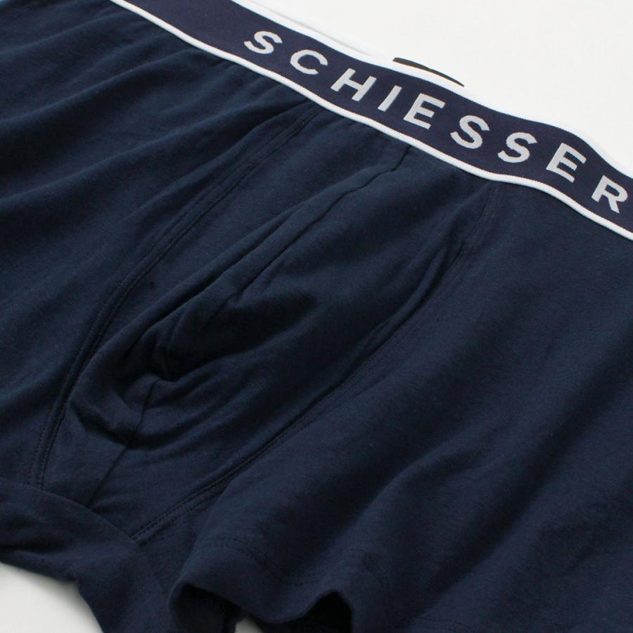 SCHIESSER（シーサー） ロゴ ボクサーパンツ / メンズ アンダーウェア 下着 無地 ストレッチ 3枚1組 | Schiesser | 09