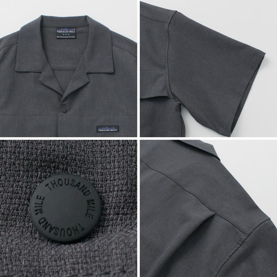 THOUSAND MILE（サウザンドマイル） ショートスリーブ オープンカラーシャツ / メンズ トップス 半袖 無地 | THOUSAND MILE | 15