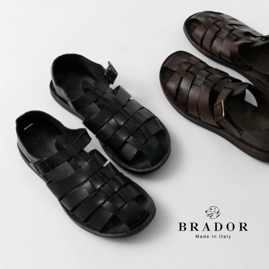 BRADOR（ブラドール） メンズ グルカサンダル / レザーサンダル