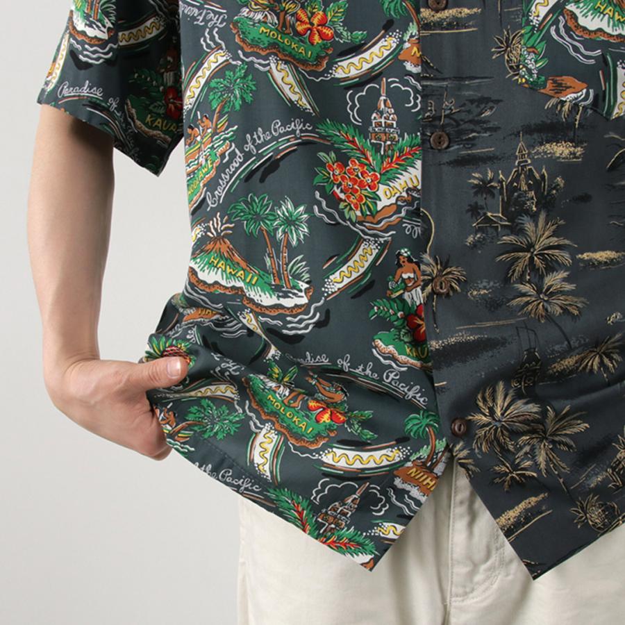 TWO PALMS（トゥーパームス） ハワイアンシャツ クレイジーゴールデンヴィンテージ×フレンドリーアイル / メンズ アロハシャツ | TWO PALMS | 05
