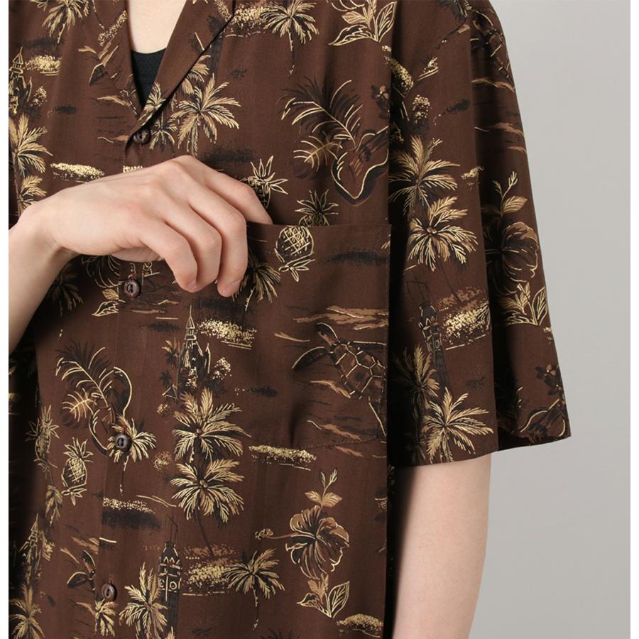 TWO PALMS（トゥーパームス） ハワイアンシャツ ゴールデンヴィンテージ / メンズ アロハシャツ 開襟 オープンカラー 半袖 | TWO PALMS | 10