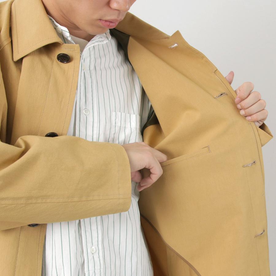 FUJITO（フジト） バルマカーンコート 壁撚オックス / メンズ ライトアウター コットン 裏地 ステンカラー 日本製 | FUJITO | 13