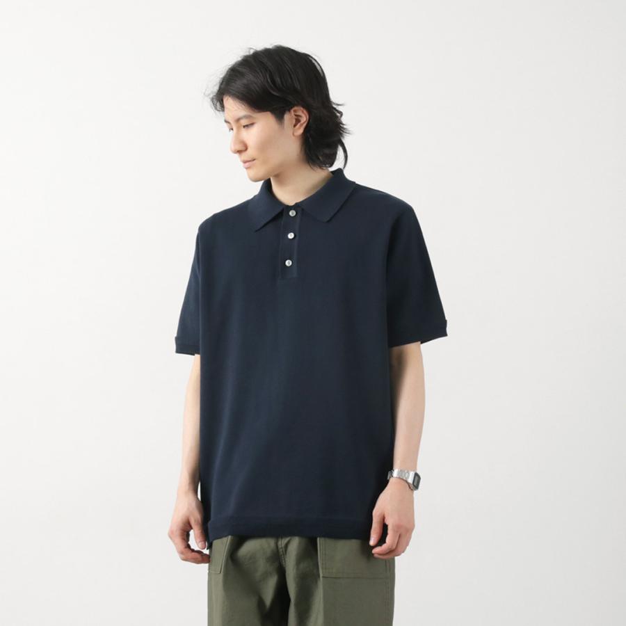 FUJITO（フジト） ニットポロ イージー ソリッドカラー / メンズ トップス ポロシャツ 半袖 綿 日本製 Knit Polo Easy | FUJITO | 12