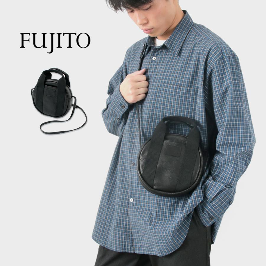 FUJITO（フジト） レザー ヘルメットポーチ / メンズ 鞄 バッグ 2WAY ショルダー ハンド 革 日本製 ミリタリー | FUJITO