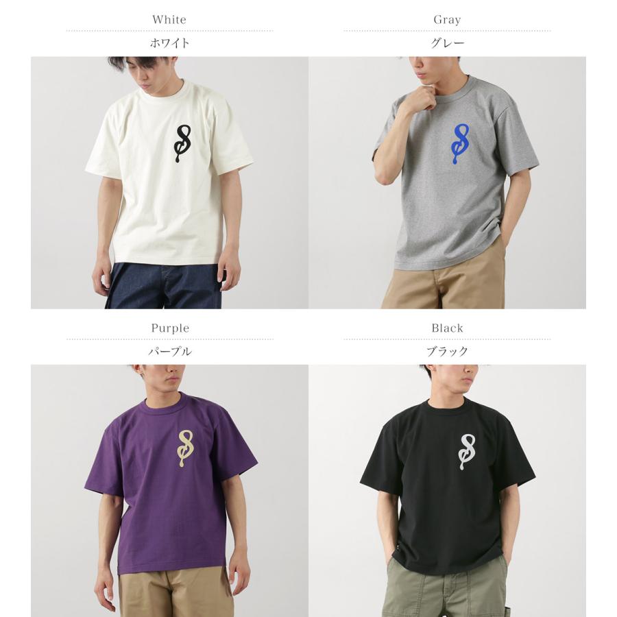 A.G.SPALDING＆BROS（A.G.スポルディング＆ブロス） 14/天竺 フェルトレター ショートスリーブ Tシャツ Sロゴ / メンズ トップス | A.G.SPALDING & BROS. | 05