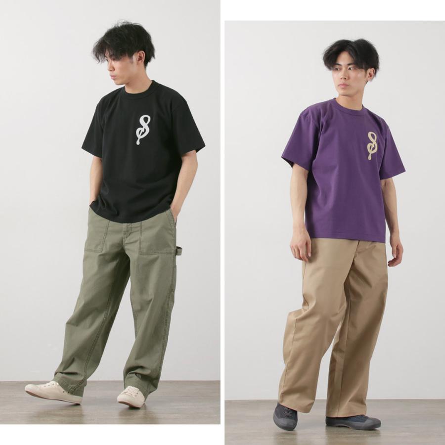 A.G.SPALDING＆BROS（A.G.スポルディング＆ブロス） 14/天竺 フェルトレター ショートスリーブ Tシャツ Sロゴ / メンズ トップス | A.G.SPALDING & BROS. | 15
