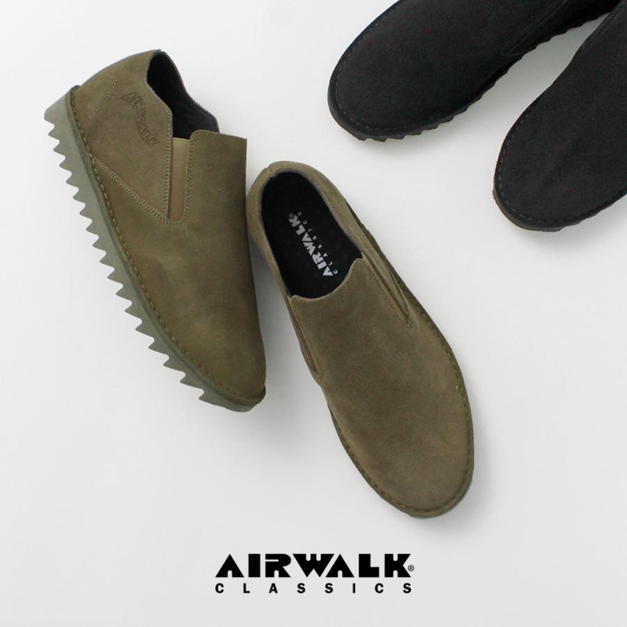 AIRWALK CLASSICS（エアウォーク クラシックス） リップル スリッポン / メンズ スエード エラスティック シューズ 靴 | AIRWALK