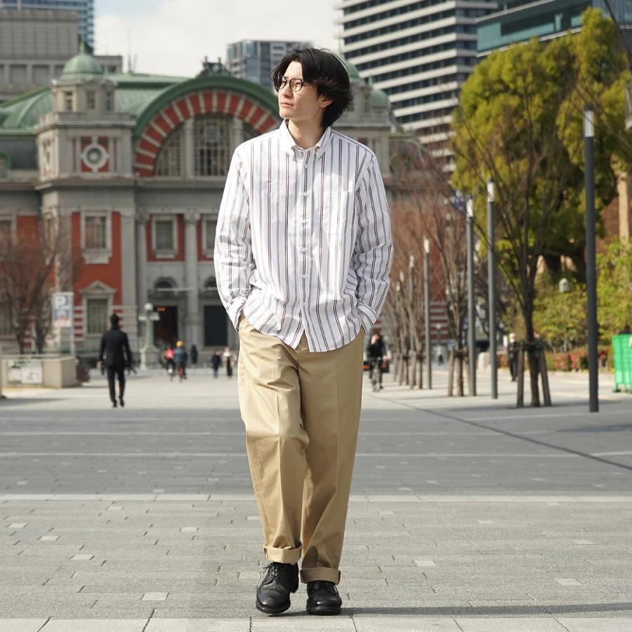 ROCOCO（ロココ） ランダムストライプ ボタンダウンシャツ クラシックフィット / メンズ スーピマ タイプライター | ROCOCO | 14