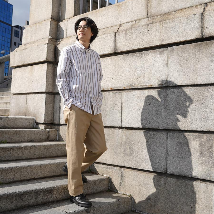 ROCOCO（ロココ） ランダムストライプ ボタンダウンシャツ クラシックフィット / メンズ スーピマ タイプライター | ROCOCO | 05