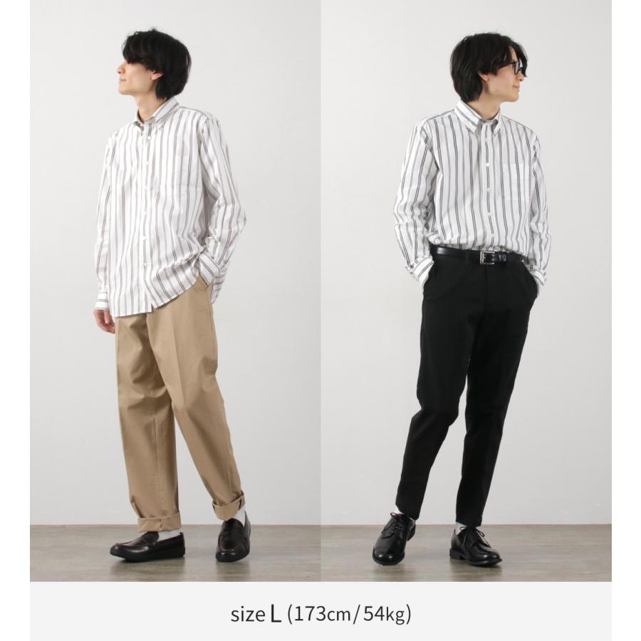 ROCOCO（ロココ） ランダムストライプ ボタンダウンシャツ クラシックフィット / メンズ スーピマ タイプライター | ROCOCO | 06