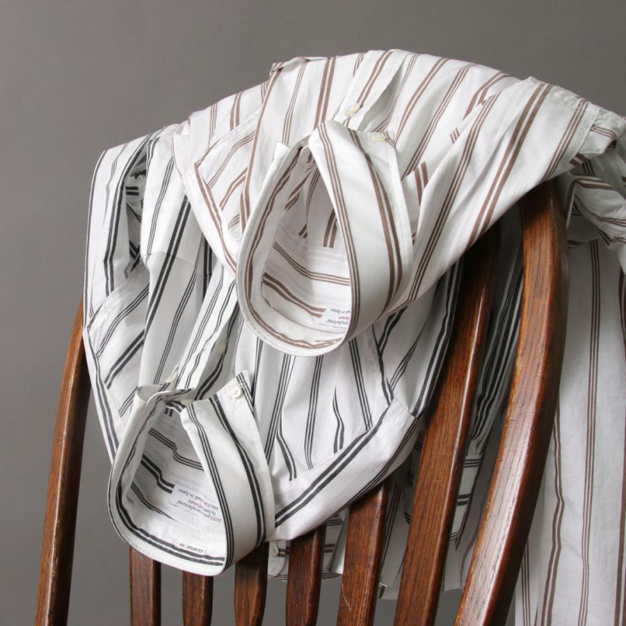 ROCOCO（ロココ） ランダムストライプ ボタンダウンシャツ クラシックフィット / メンズ スーピマ タイプライター | ROCOCO | 09