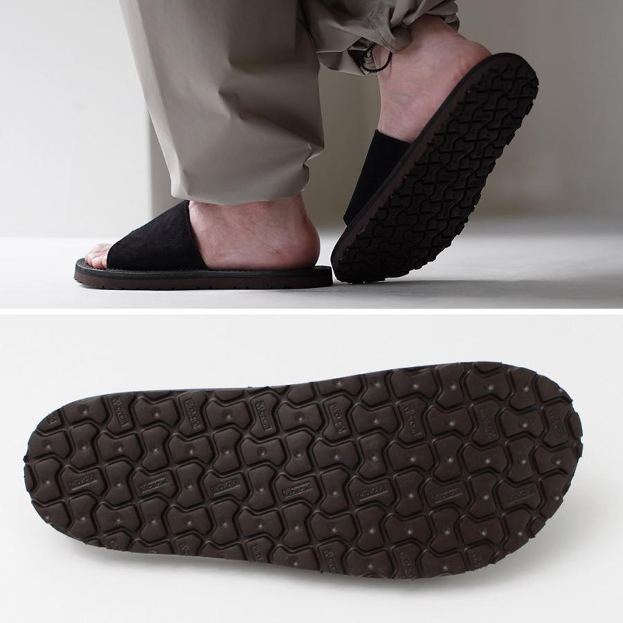 BLUE OVER（ブルーオーバー） フォスコ2 ブラックソール / メンズ レザーサンダル スライド ヘップ ぺたんこ 本革 | blueover | 09