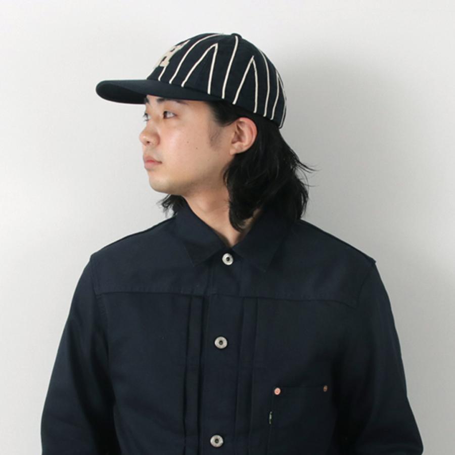 HICOSAKA（ヒコサカ） ストライプ 8パネル ロゴキャップ / メンズ レディース ユニセックス 帽子 コットン｜rococo｜14