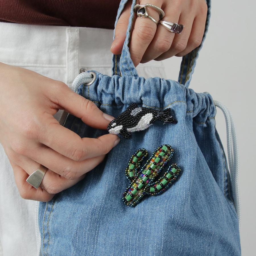 BEADED ACCESSORIES（ビーズアクセサリー） ビーズ ピンバッジ S / ハンドメイド 動物 ヘビ シャチ SMALL PIN | ブランド登録なし | 12