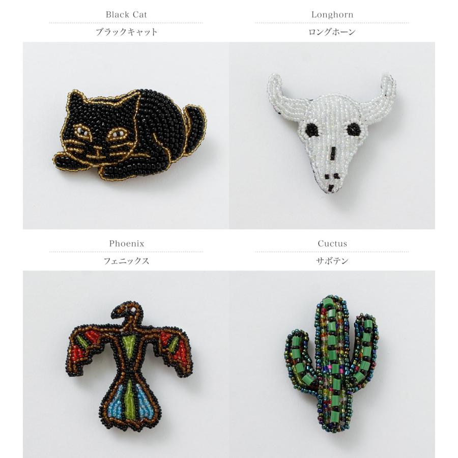 BEADED ACCESSORIES（ビーズアクセサリー） ビーズ ピンバッジ M / ハンドメイド 動物 ねこ 鳥 ネイティブ MEDIUM PIN | ブランド登録なし | 05