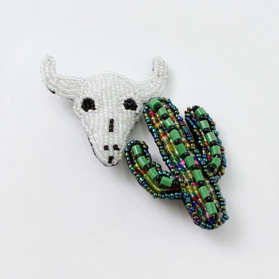 BEADED ACCESSORIES（ビーズアクセサリー） ビーズ ピンバッジ M / ハンドメイド 動物 ねこ 鳥 ネイティブ MEDIUM PIN | ブランド登録なし | 06