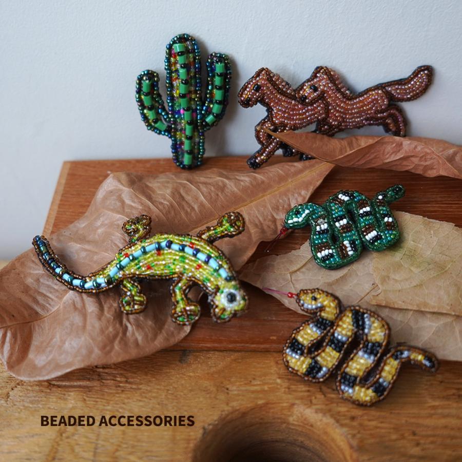 BEADED ACCESSORIES（ビーズアクセサリー） ビーズ ピンバッジ M / ハンドメイド 動物 ねこ 鳥 ネイティブ MEDIUM PIN | ブランド登録なし | 07