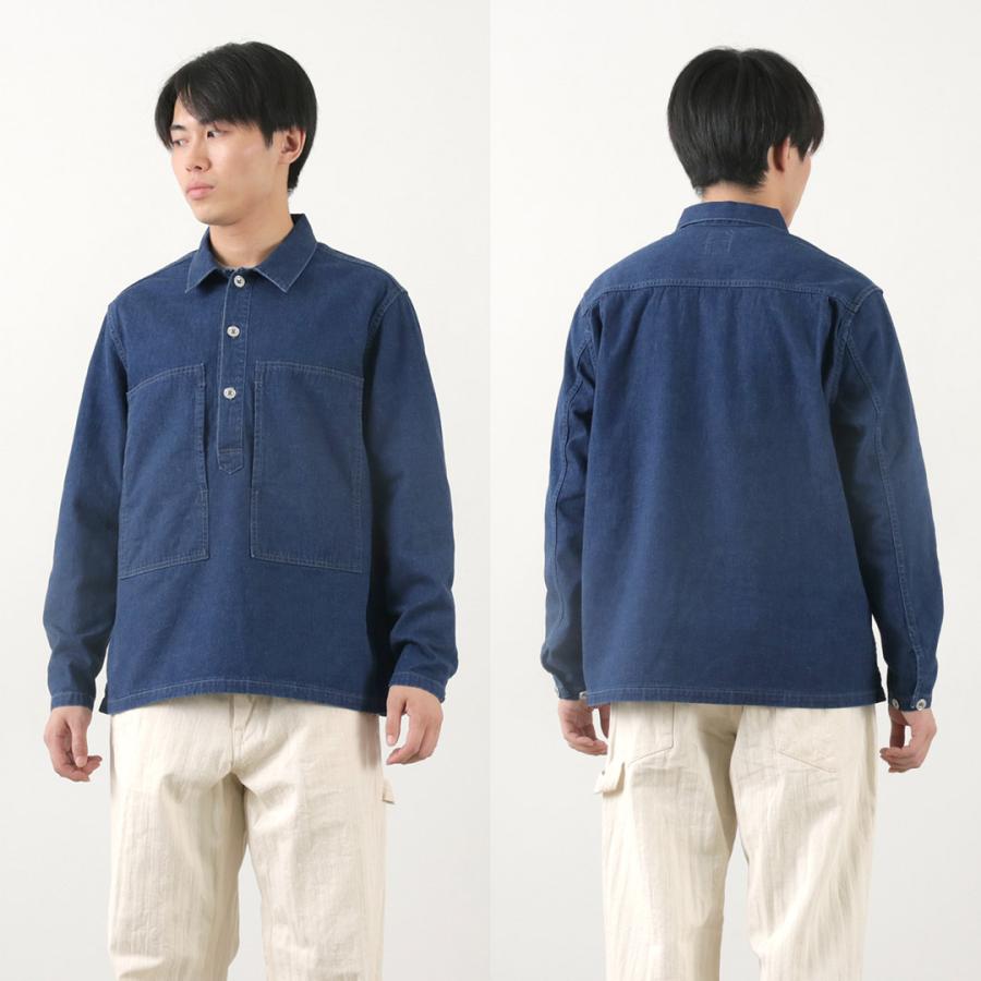 FOB FACTORY（FOBファクトリー） F2442 USアーミー デニム PO ジャケット / ジャケット プルオーバー コットン メンズ 日本製 | FOB FACTORY | 13